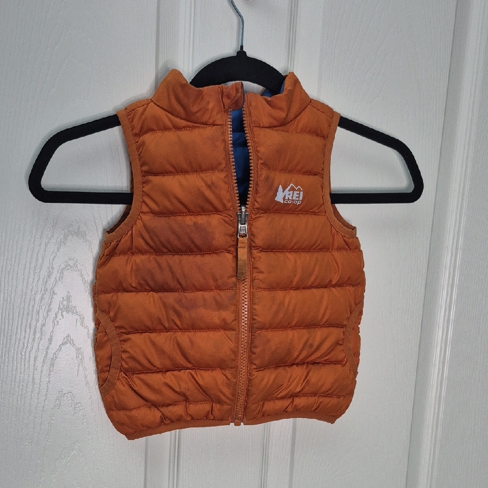 REI Kids Vibrant Orange Puffer Vest
